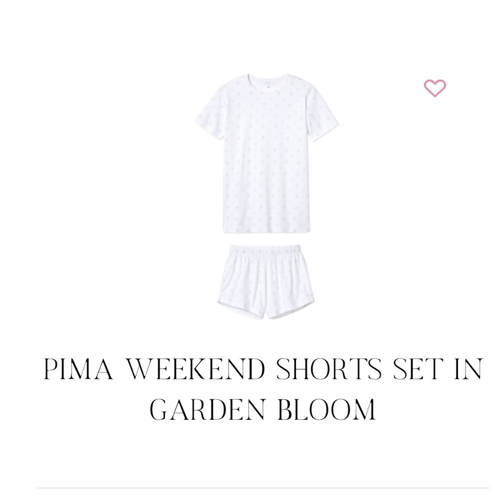Lake pajamas collab with Julia Berolzheimer set size L